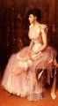 ピンクの貴婦人の肖像 ウィリアム・メリット・チェイス